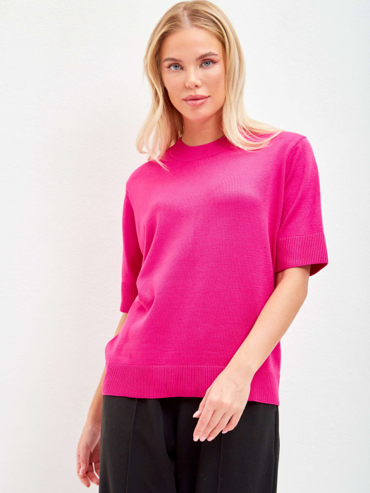 Джемпер G-Barletta фуксия футболка с круглым вырезом